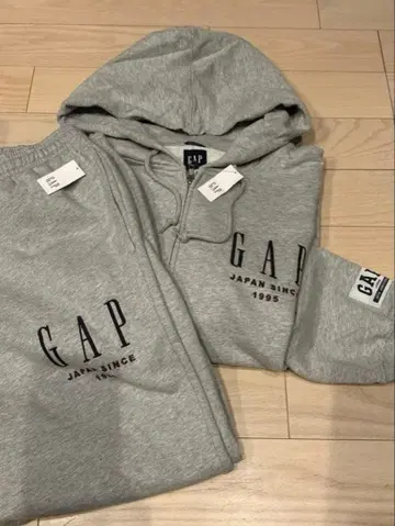 GAP 후드티 30th 30주년 기념일 그레이 L 셋업