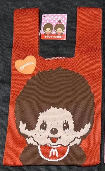 몽치치 니트 토트백 라운드 원 한정판 빨간색 1