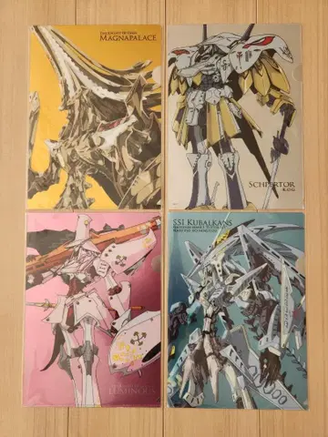 DESIGNS 마모루 나가노 디자인전 메탈릭 클리어 파일 4장 세트