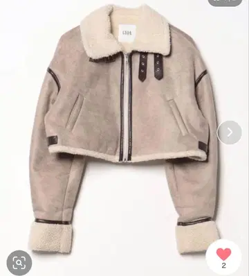 [ 새상품급 ] GYDA 브라운 숏 무스탕 코트