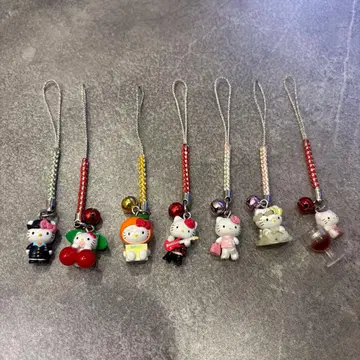 헬로키티 지역 한정 스트랩 7개 세트