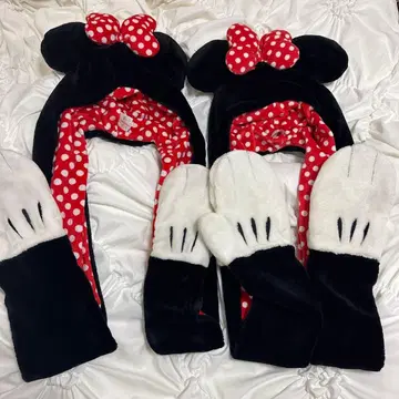 미니 마우스 머플러 캡 팬캡