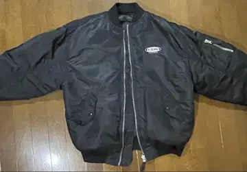 X-girl MA-1 자켓 블랙 S 리버서블 클리닝 완료