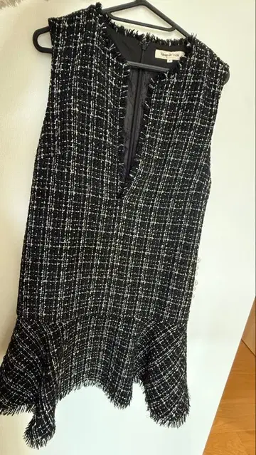 Apuweiser-riche 트위드 페플럼 미니 원피스