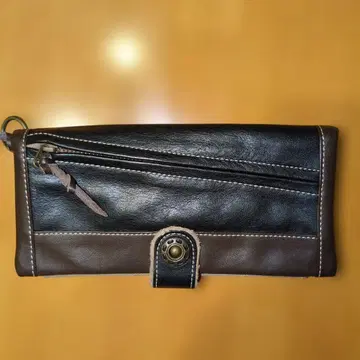 에스토마 가죽 캔버스 장지갑
