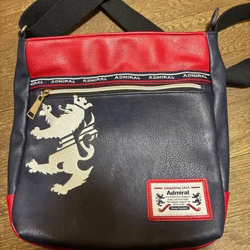 Admiral 숄더백 네이비/레드