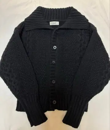 BEAMS 블랙 니트 가디건