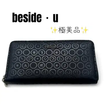 [ 컨디션 최상 ] beside u 장지갑 블랙