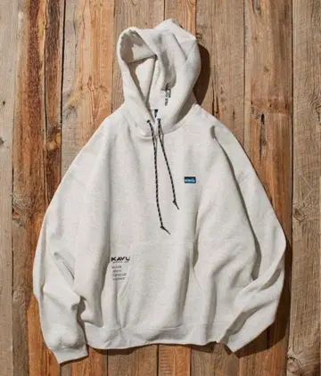 KAVU 크림 후드티 루즈핏 거의 새상품