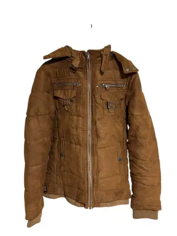 archive 스웨이드 자켓 퍼 그런지 Y2K 충전솜 짧은 기장 심수