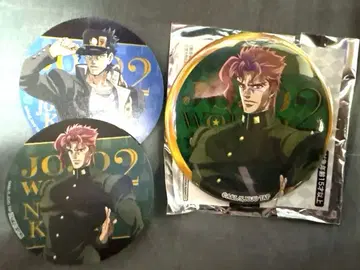 죠죠 카쿄인 노리아키 캔뱃지와 스티커 & 쿠죠 죠타로 스티커 세트