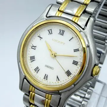 [ 작동품 새 배터리 ] SEIKO 콤비 루센트 여성용 손목시계 로만