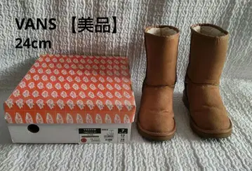 [ 새상품급 ] VANS 어그 부츠 브라운 24cm 탈부착 퍼 포함
