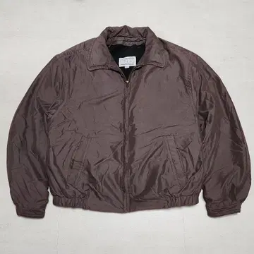 90s 소가죽 옷깃 가죽 짧은 기장 풀 집업 블루종 봄버 자켓 그레이