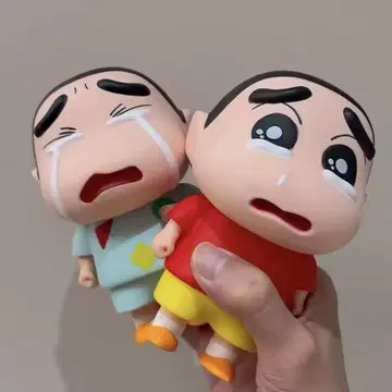 피규어 울먹이는 얼굴 짱구는 못말려(크레용 신짱) 2종 세트