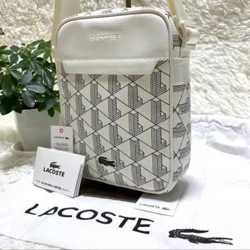 LACOSTE 숄더백 화이트