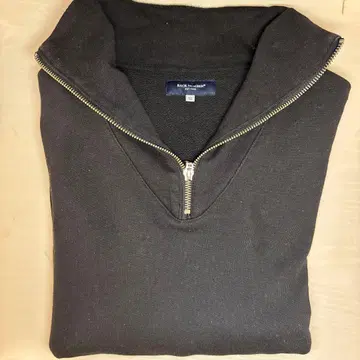 백 넘버 블랙 맨투맨 XL 하프 지퍼