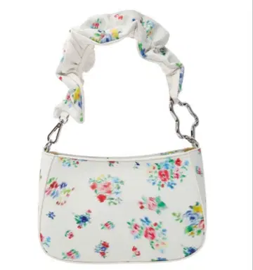 poppy Blurred 가죽 핸드백 (화이트)/56