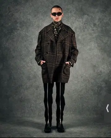 존 로렌스 설리번 19aw 트위드 오버코트