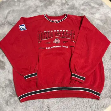 Lee 레드 트레이닝복 크루넥 Ohio State