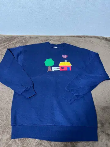 90s USA제 자수 맨투맨