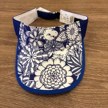 댄스 위드 드래곤 꽃무늬 메쉬 바이저 네이비/화이트