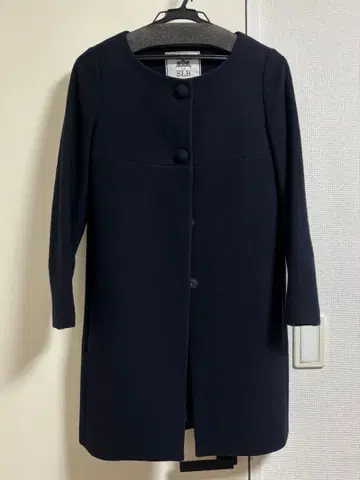 SLOBE IENA 슬로브 이에나 노카라 롱 코트 네이비 36