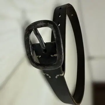 풀카운트 네이비 가죽 벨트 사각형 버클