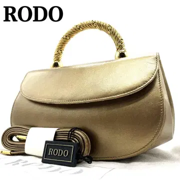 [ 미사용급 컨디션 최상 ] RODO 파티 백 2WAY 골드 핸드백