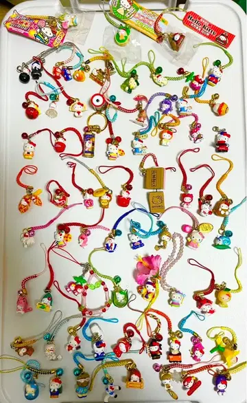 헬로키티 스트랩 세트 다수 지역 한정 키티 족쇄