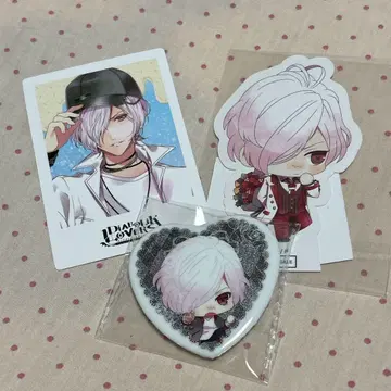 사카마키 스바루 페이퍼 스탠드 폴라풍 카드 하트 캔뱃지 중한정