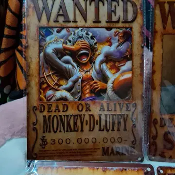 미사용 새상품 애니메이션 원피스 몽키 D 루피 금속 간판