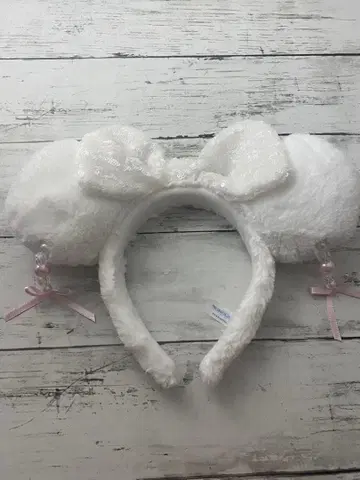 화이트 미니 마우스 머리띠