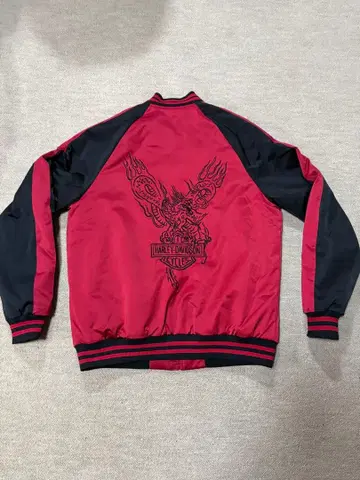 [새상품급] [레어] 할리 데이비슨 바시티 자켓 빨검 M