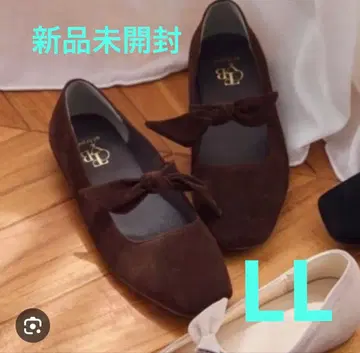 [ 미개봉 새상품 ] 시마무라 yumi 리본 펌프스 LL 다크 브라운