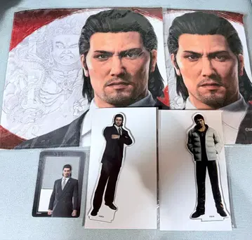 용과 같이 레전드 극 복권 손수건 외출 클리어 카드 아크릴 스탠드