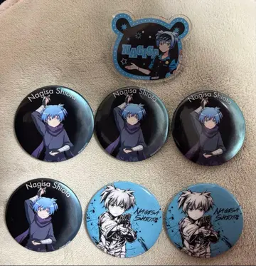 암살교실 시오타 나기사 로프트 롤 아이스 캔뱃지 이름표 배지 7개 세트