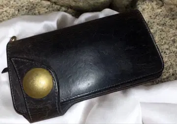 카와타코 kawatako 골드 네이비 롱 지갑