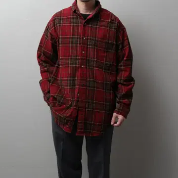 1990's L.L.Bean 코듀로이 플래드 B.D 셔츠