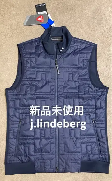 미사용 새상품 j.lindeberg 네이비 퀼팅 베스트 남성용