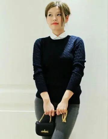 Deuxieme Classe 코튼 캐시미어 케이블 풀 니트