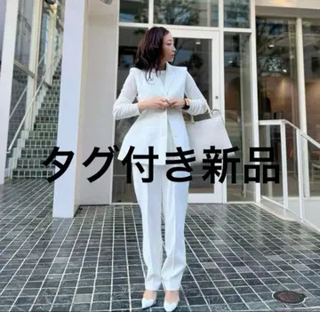 자라 페플럼 상의 화이트칼라 L