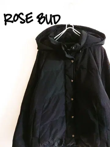 D220599 ROSE BUD 다운 자켓 블랙