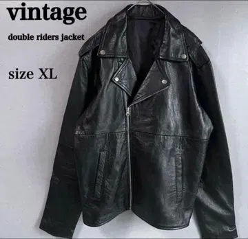새상품급 빈티지 더블 라이더 자켓 가죽 자켓 XL