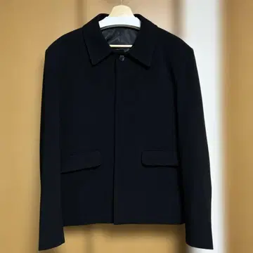 asclo 자켓 블랙 블랙 깔끔한 한국 숏 기장 짧은 기장