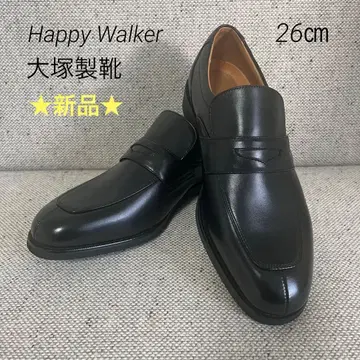 미사용 Happy Walker 오츠카제화 블랙 폭넓은 26EEE 4E