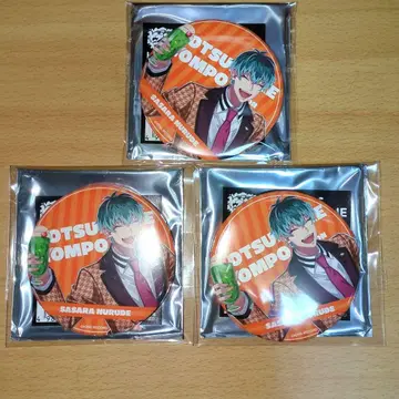 시라누이 사사라 7th Anniversary Cafe 캔뱃지 3개 세트