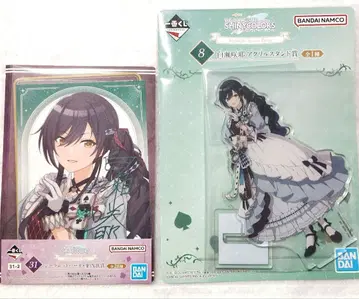 샤니마스 제일복권 시라세 사쿠야 아크릴 스탠드, 안내장의 2점 세트