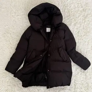 컨디션 최상 어반 리서치 도어스 리버서블 다운 코트 블랙 후드