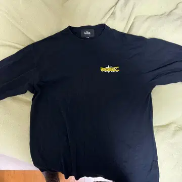 PHARANK 블랙 긴팔 셔츠 ATTENTION 디자인